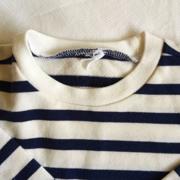 old navy nautical stripe classic tunic sweatshirt dress 3-6 months baby girl - Picture 4 of 5